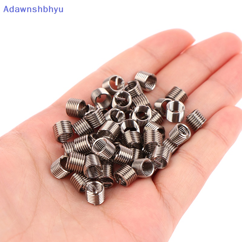 Adhyu 50Pcs Wire Thread Insert M6 X 1.0 1.5D Insert Helicoil Wire Thread Repair Insert ID