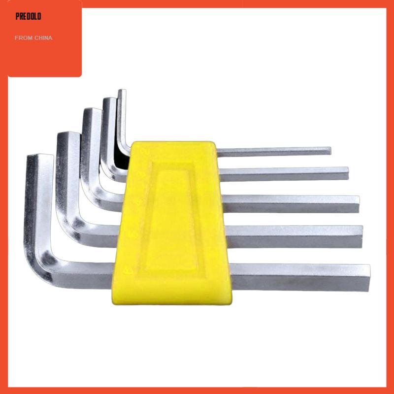 [Predolo] 5x Hex Key Set Compact Kunci Pas Allen Multifungsi Untuk Mobil Sepeda Motor