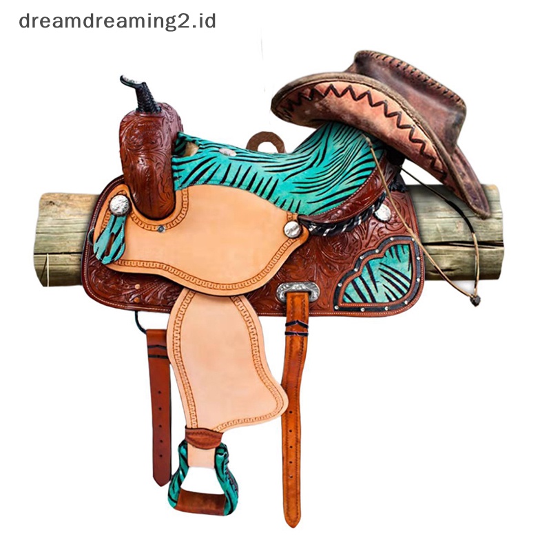 (drea) Horse Riding Saddle Shape Pendant Kreatif Pribadi Sadel Akrilik Gantung Dekorasi Hadiah Untuk Pecinta Kuda Koboi Barat //
