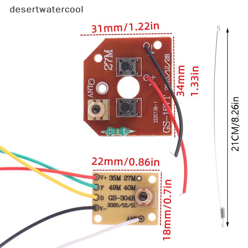 Deid 4CH rc Remote Control Sirkuit PCB Transmitter Receiver Board rc Suku Cadang Mobil Dengan Antena Radio System Martijn