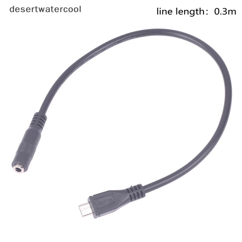 Deid Adaptor Audio Untuk Earphone Handphone Micro USB Ke 3.5mm Female Adapter Martijn