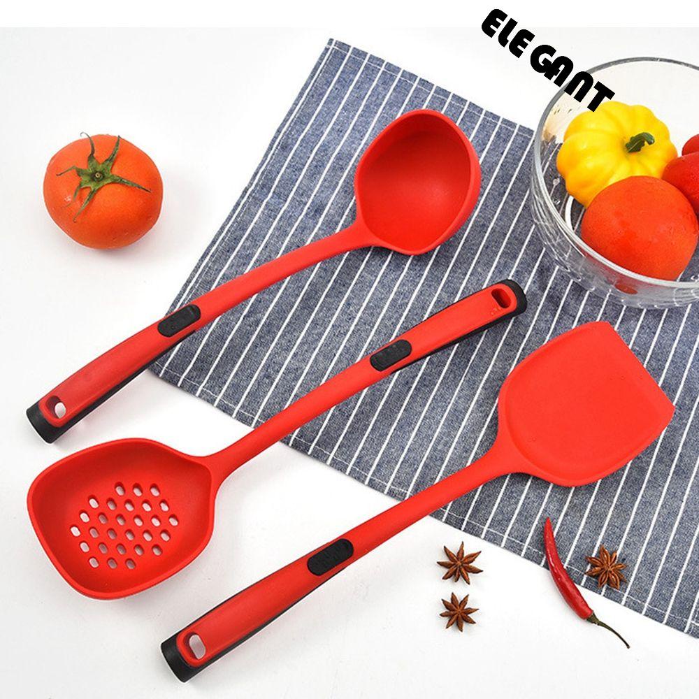 [Elegan] Sendok Sup Masak Silikon Peralatan Makan Peralatan Masak Gadget Kitchen Utensils Spatula