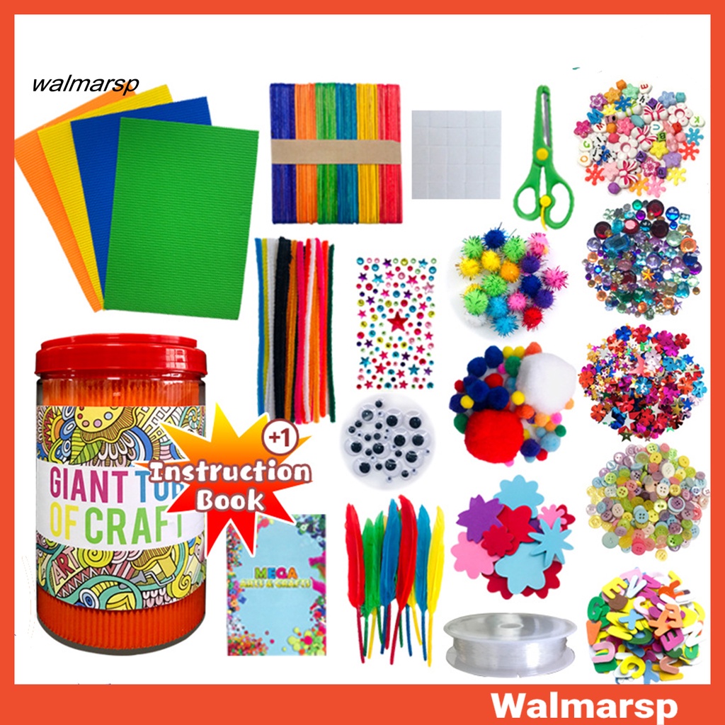 Walmarsp DIY Handmade Twisted Stick Set Candy Jar Art Craft Kit Mainan Edukasi Anak Hadiah