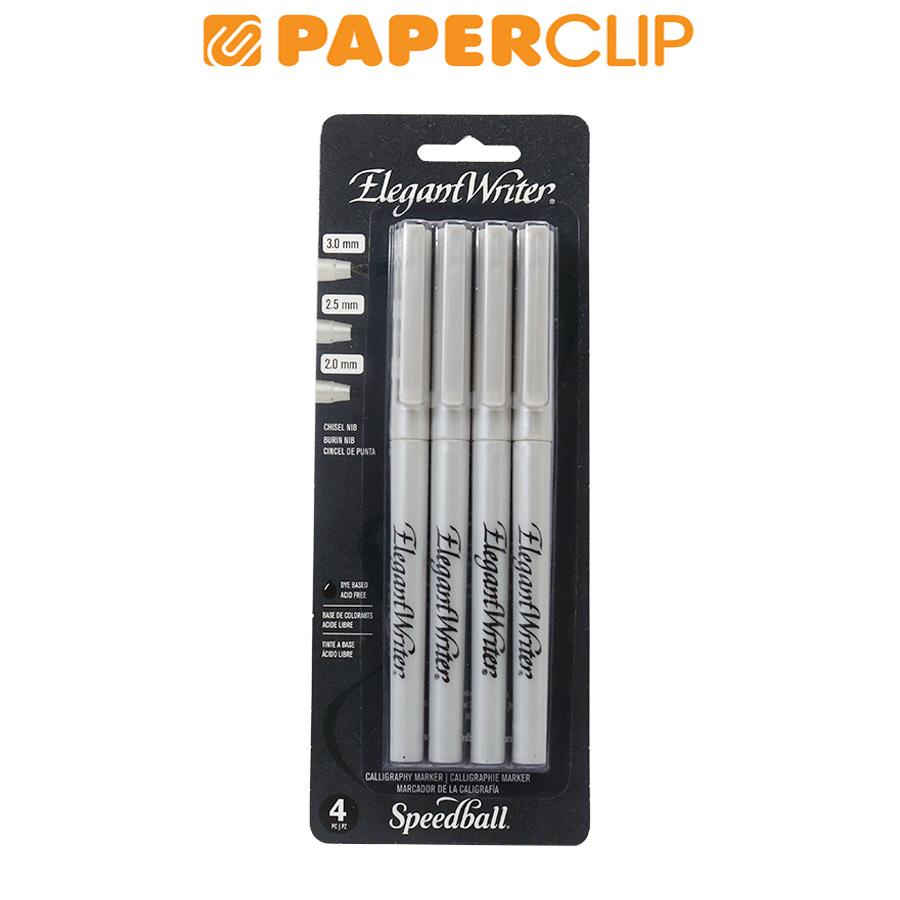 

MARKER CALLIGRAPHY SPEEDBALL ELEGANT WRITER SET 4 BLACK 002880