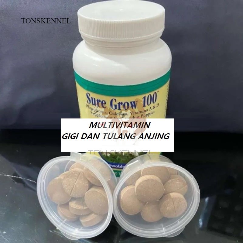 Calcium Suregrow 100 Tablet / Calcium Sure Grow 100 - Vitamin Gigi &amp; Tulang Anjing