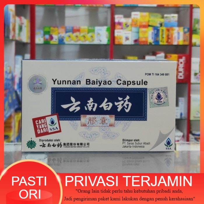yunnan baiyao capsule / obat cina yunnan baiyao kapsul