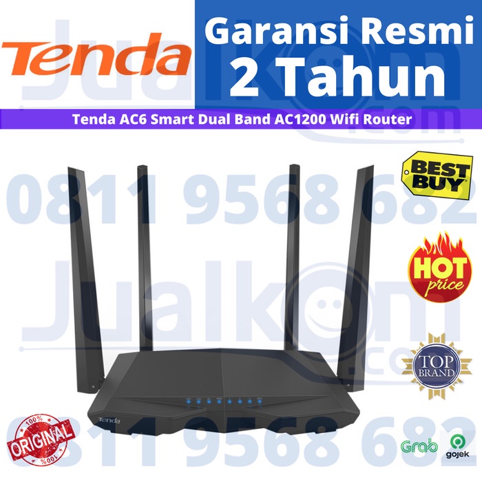 Tenda AC6 Smart Dual Band AC1200 Wifi Router