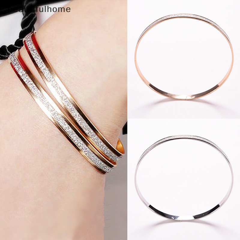 {beautifulhome} Fashion Wanita Bangle Wristband Gelang Manset Bling Lady Hadiah Gelang Bangles.