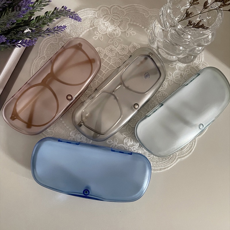 [BFID] Kotak Kacamata Transparan Kacamata Ringan Sederhana Sunglasse Case Netral Plastik Suction Buckle Glasses Storage Box [ID]