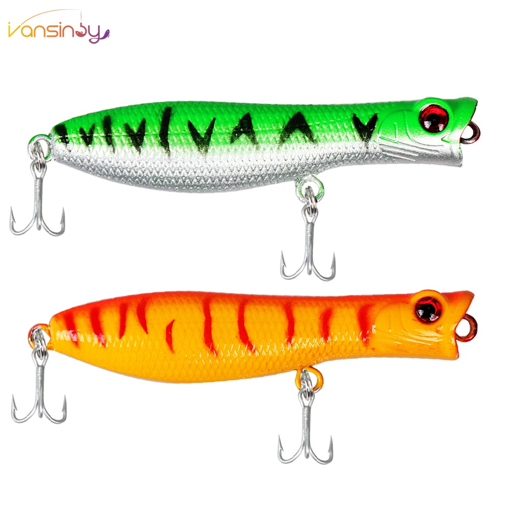 Fishing LureTopwater 6cm/5g Popper Air Asin Umpan Popper Keras Untuk Air Asin Air Tawar