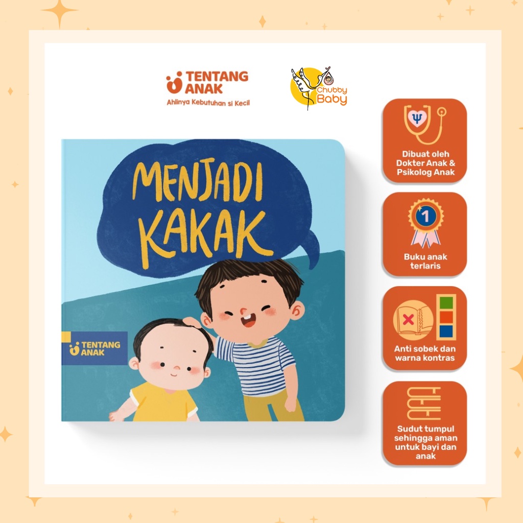 Tentang Anak - Board Book Menjadi Kakak Laki-laki | Buku Cerita Gambar