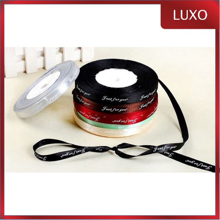 

LUXO - PTA4 FOR U (MINI) Pita Satin Roll Motif Always By Your Side/Pita Kado 1cm/Pita Dekorasi Buket