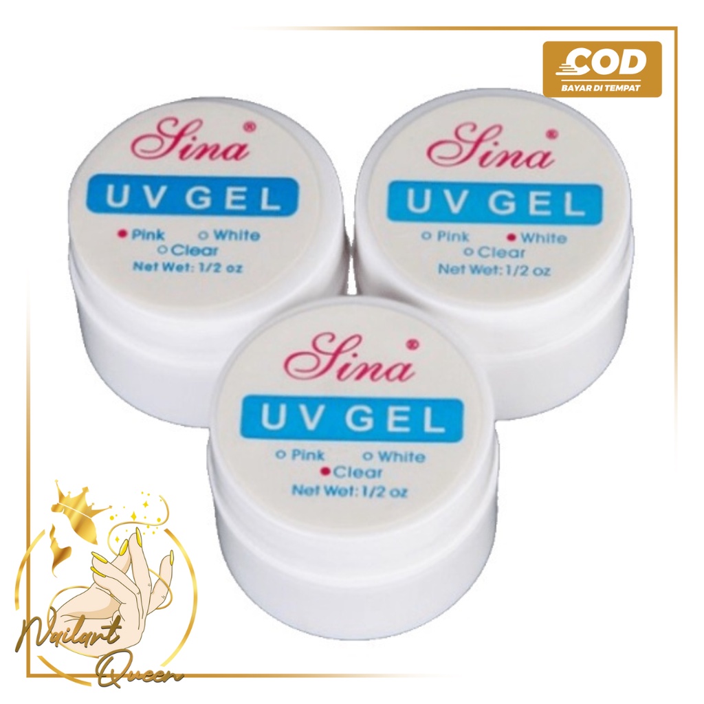 Kutek UV Gel Warna Pink Putih Transparan untuk Manicure