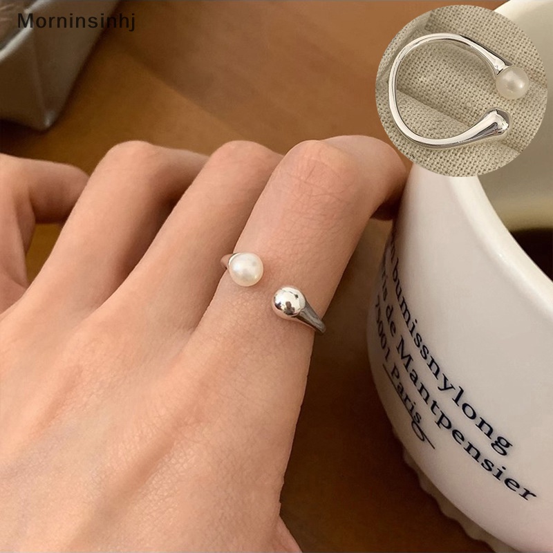 Mornin Cincin Mutiara Simulasi Minimalis Lucu Ukuran Dapat Disesuaikan Gaya Korea Fashion Pesta Pernikahan Vintage Jari Cincin Wanita Hadiah Perhiasan id