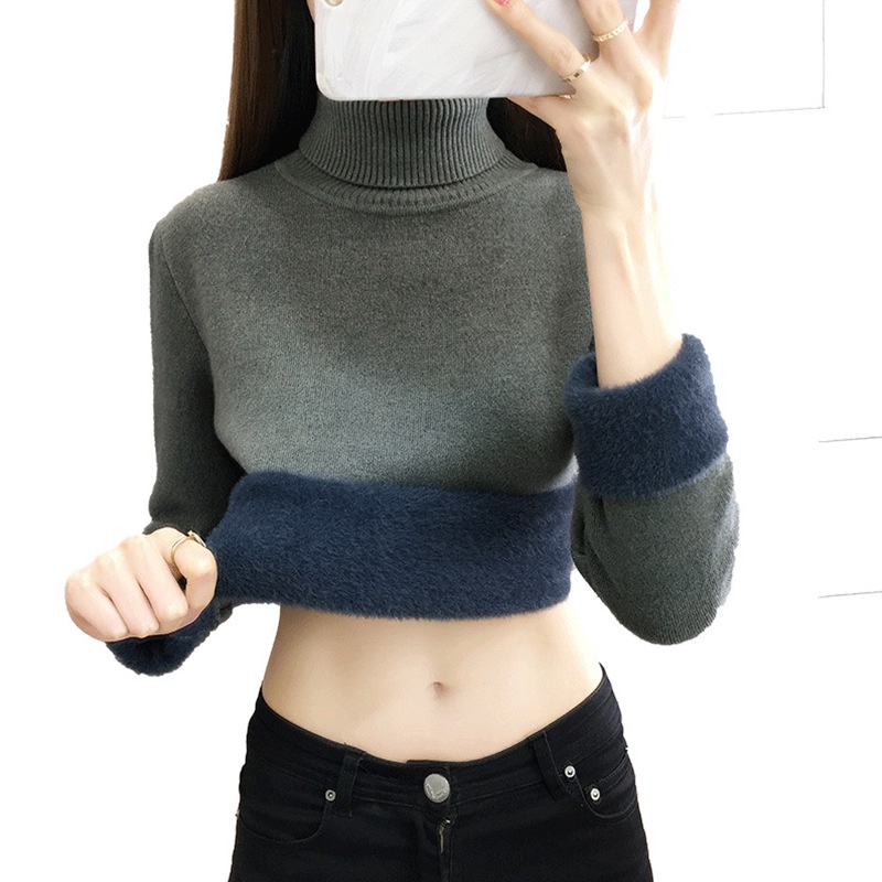 HARUKA TURTLENECK THERMAL TOP WNTER AUTUMN WOMAN BAJU RAJUT CASHMERE MUSIM DINGIN