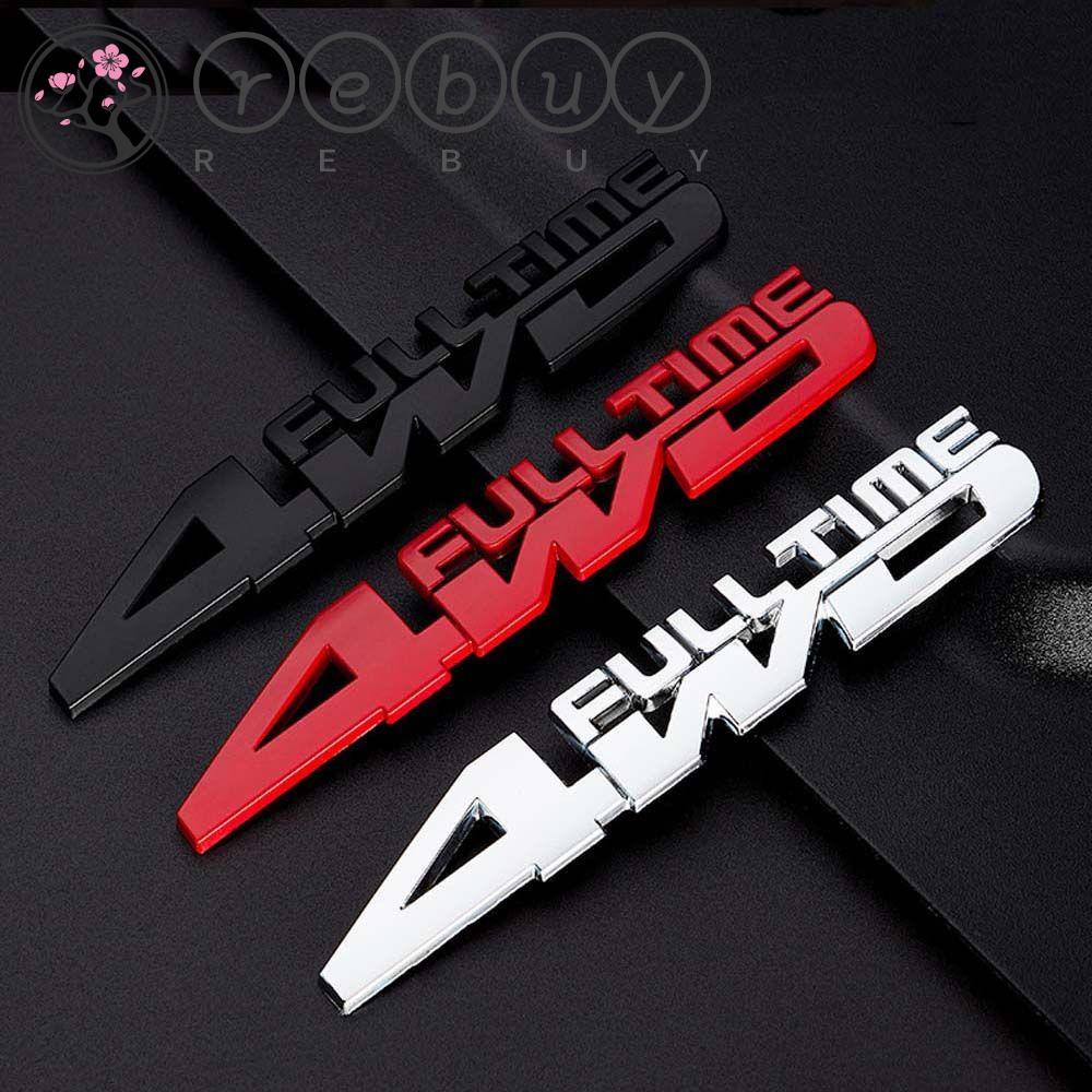 REBUY Rebuy 3D Stereo Stiker Mobil Personalize Self-adhesive Dekoratif Tag Badge Decals Zinc alloy Mobil styling Aksesoris Mobil Side Fender Decal