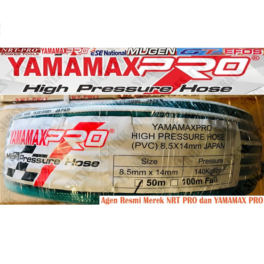 YAMAMAX PRO 50 Meter Selang Kompresor Jet Celaner Steam