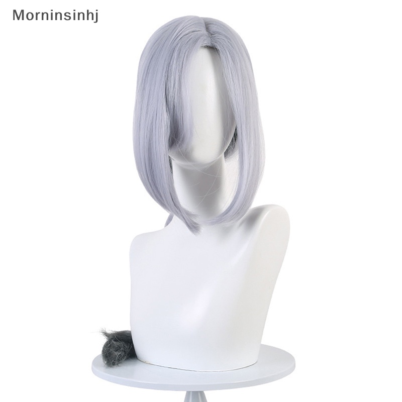 Mornin Game Genshin Impact Shenhe Cosplay Wig Warna Biru Putih Kepang Panjang Rambut 80cm id