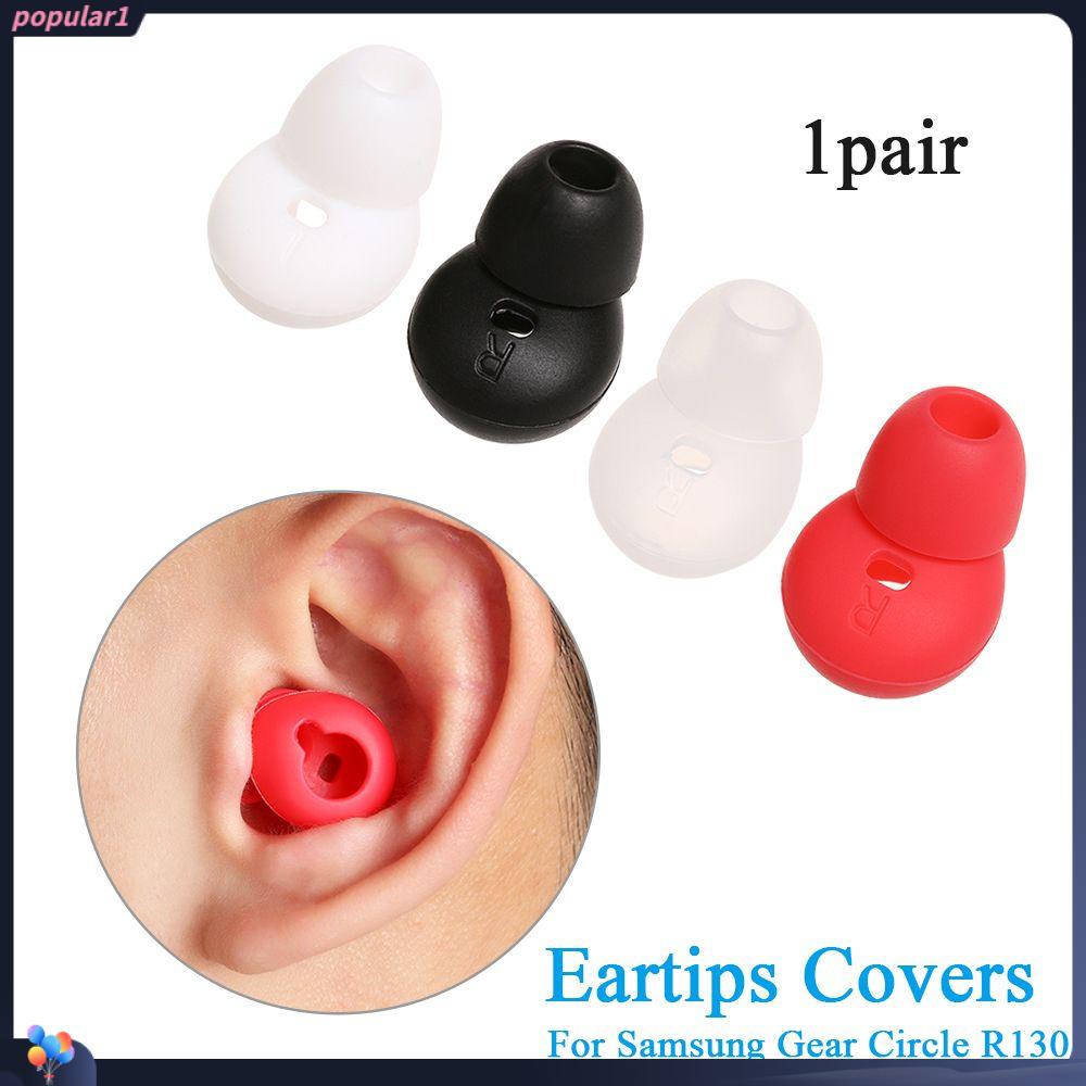 POPULAR Populer 1pasang Earbud Silikon Cover Warna-Warni Pelindung Lengan Shockproof Ear pads Case Untuk Samsung Gear Lingkaran R130