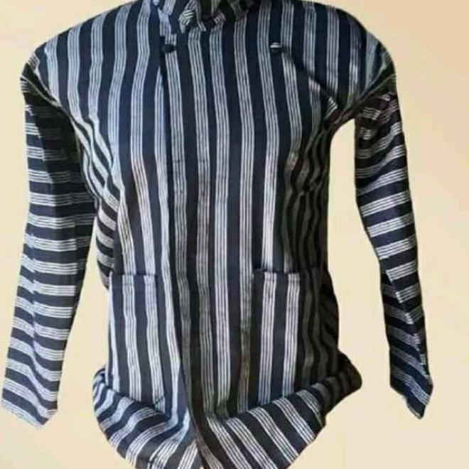 Kebaya dan Sorjan Terbaru! Baju Surjan Hitam Putih  Baju Surjan Tenun Jogja sorjan lurik adat jawa B