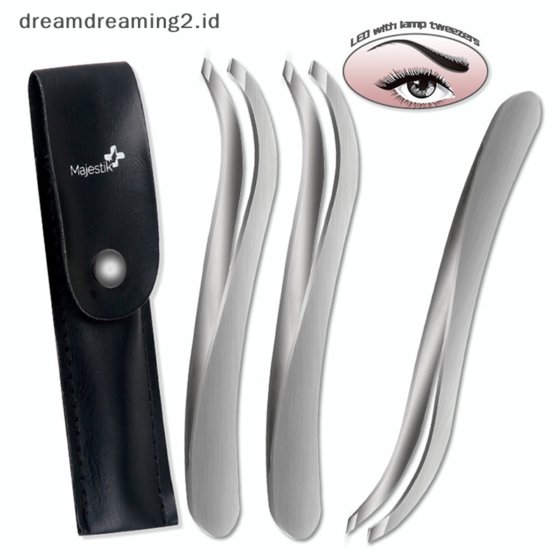 (drea) Profesional Stainless Steel Tweezer Alis Wajah Hidung Rambut Klip Remover Alat //