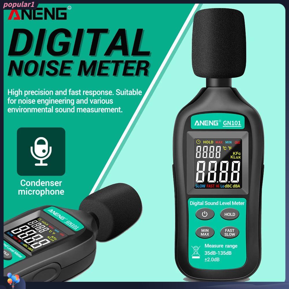 POPULAR Populer Digital Noise Meter Presisi Tinggi 35-135 db Diagnostik-Alat Pengukur Tingkat Suara Cerdas