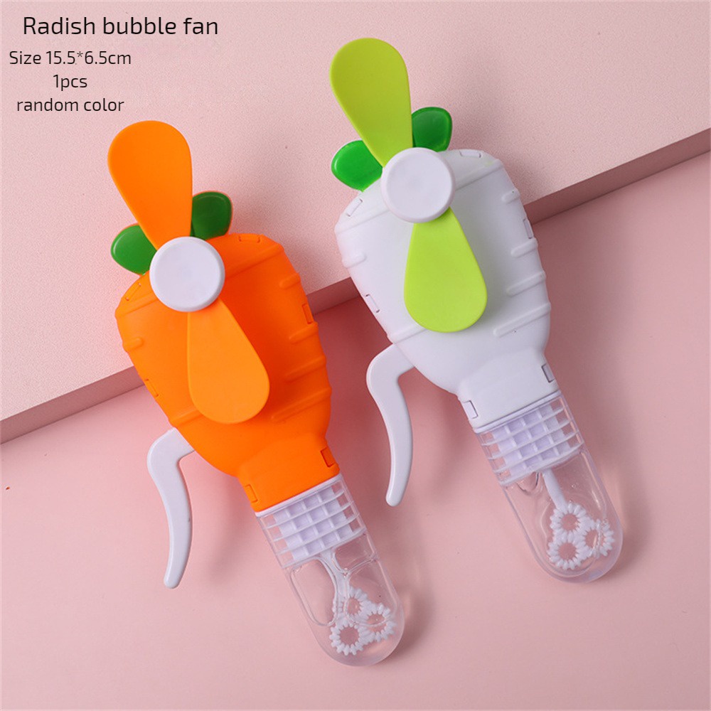 ღ 1 Buah Bentuk Buah Tekanan Tangan Lucu Musim Panas Mini Mesin Gelembung Pendingin Portabel Manual Mall Fan Kartun Held Fan Hadiah Kipas Anak-anak