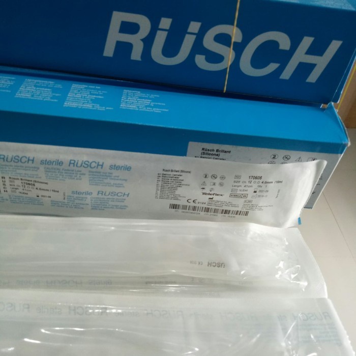 Foley Catheter RUSCH Gold 2 way Silicone / Kateter Urine RUSCH Silikon Pcs