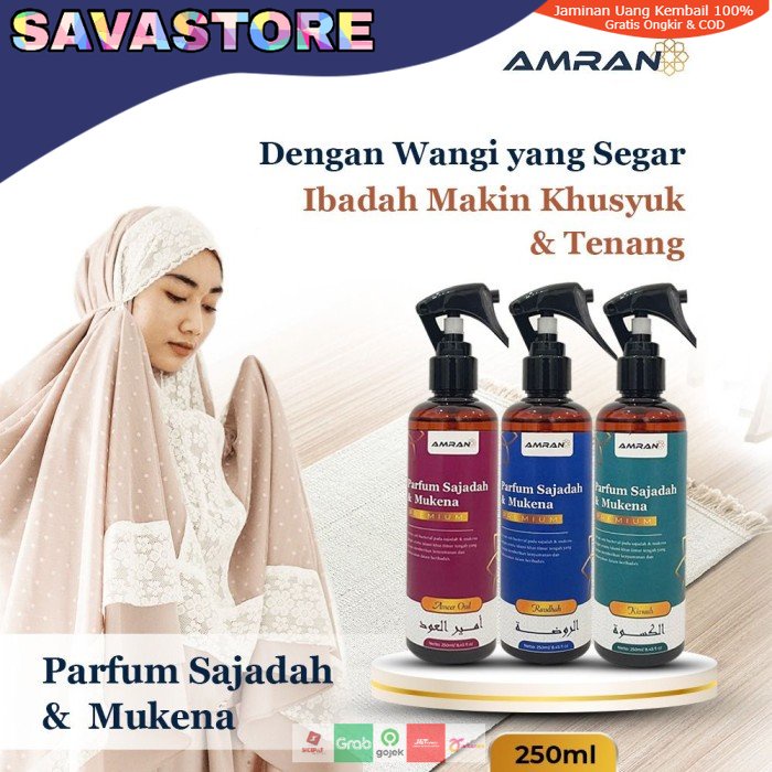 PARFUM SAJADAH &amp; MUKENA AROMA PARFUM ARAB ANTIBAKTERI 250ml