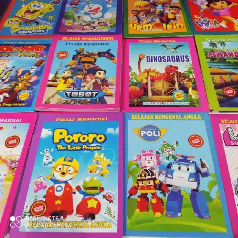Buku Anak - Buku Mewarnai Belajar Menulis dan Berhitung