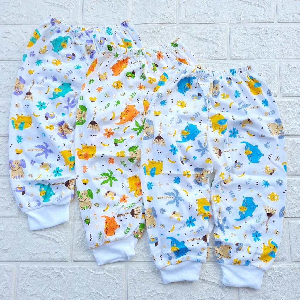 1 Lusin Celana Bayi Panjang Lusinan Umur 0 3 Bulan Tebal Motif