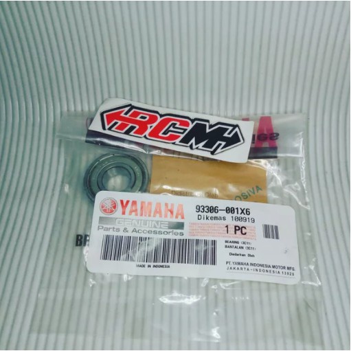 93306-001X6 BEARING LAKER LAHER 6001 Z TUTUP 1RS ORI ORIGINAL YAMAHA YGP ASLI
