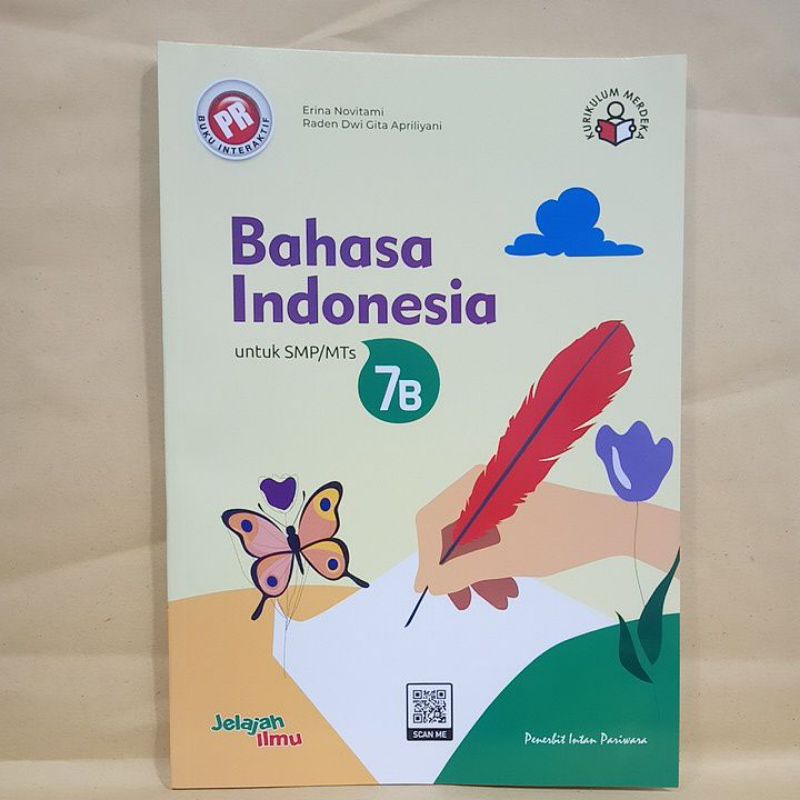 Buku LKS PR Interaktif Bahasa Indonesia kelas 7B kurikulum merdeka intan pariwara