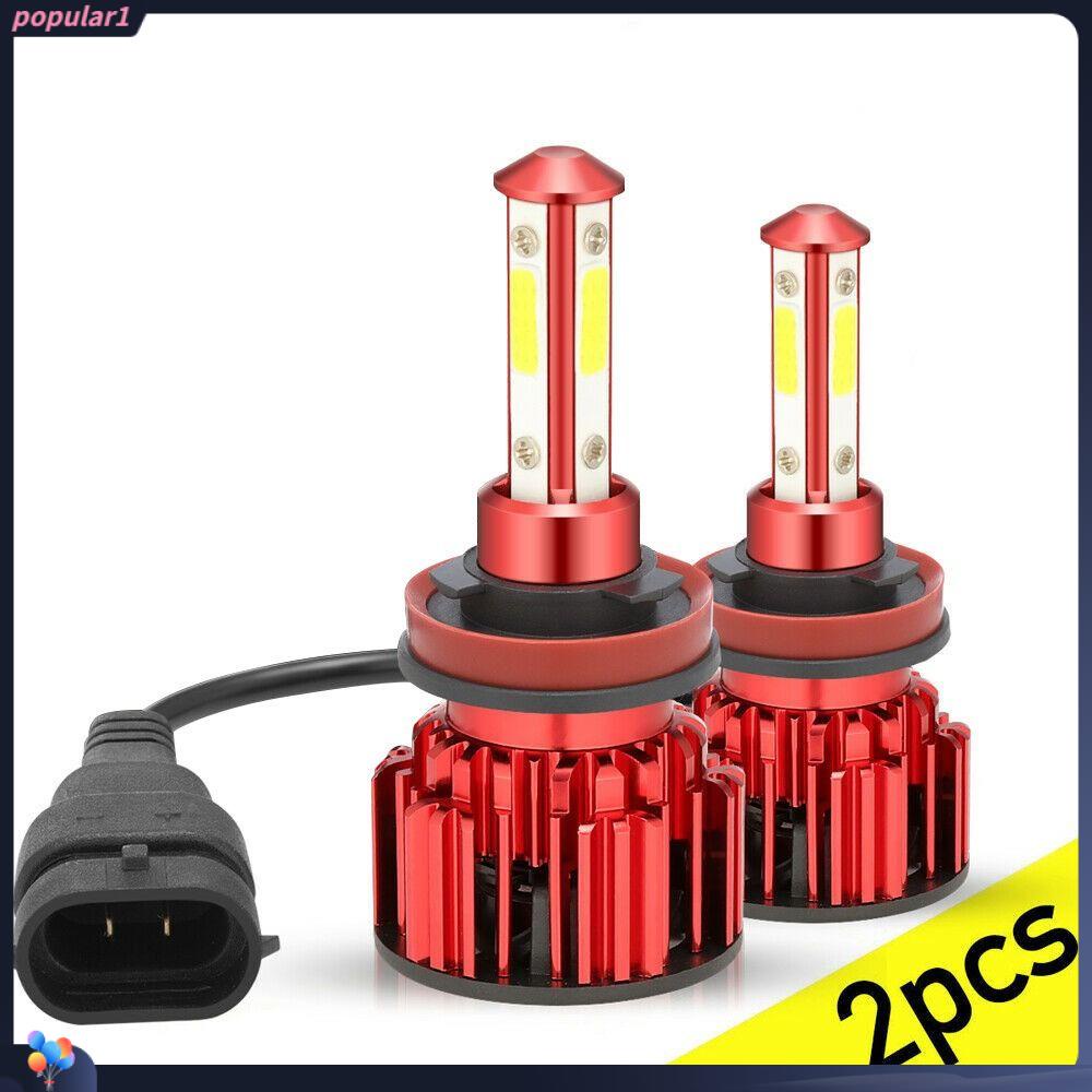 POPULAR 2pcs Lampu Kabut Mobil Putih 330000Lm 6000K LED Super Terang Hi/Low Kit Beam Sein