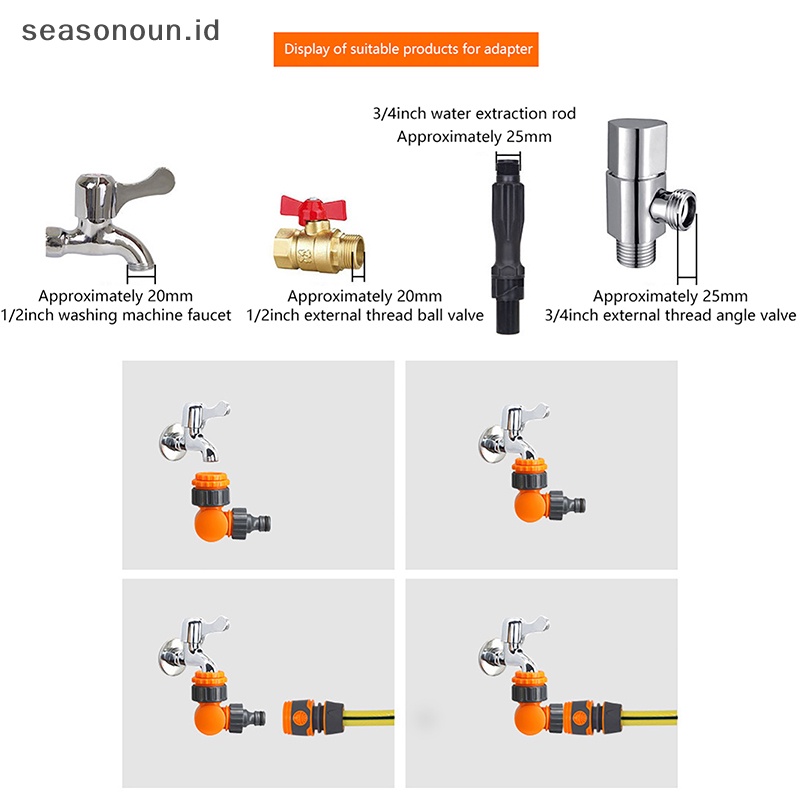 Alfineasonoun 1pcs galihose alfinap suketonnector suketulir alfinaucet galihozzle suketuick 1/2&quot; 3/4&quot; stapelonnect stapeldapter .