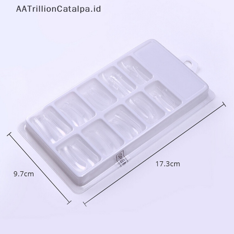 100pcs quick building poly gel bentuk kuku cetakan tip extension dual alat nail art dalika