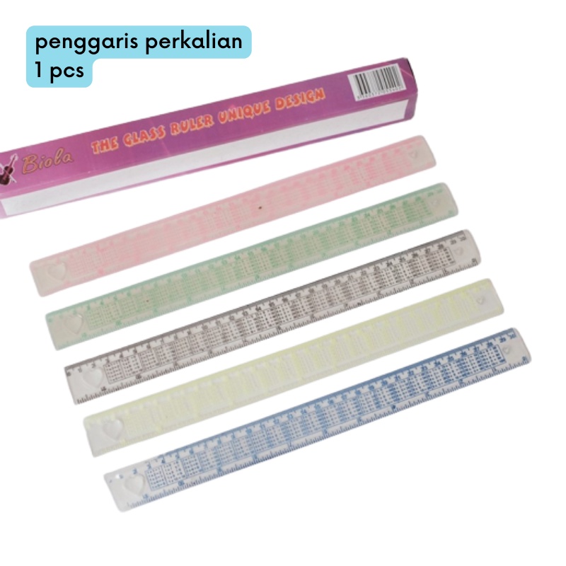 

GOS -G105- 1PCS PENGGARIS PERKALIAN - PENGGARIS 30CM PERKALIAN