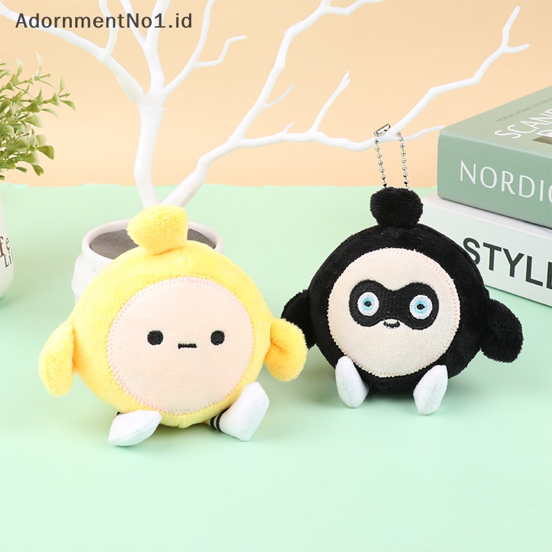 [AdornmentNo1] Telur lucu boneka Plush ransel Keyring Plush ulang tahun hadiah kecil hadiah lucu liontin