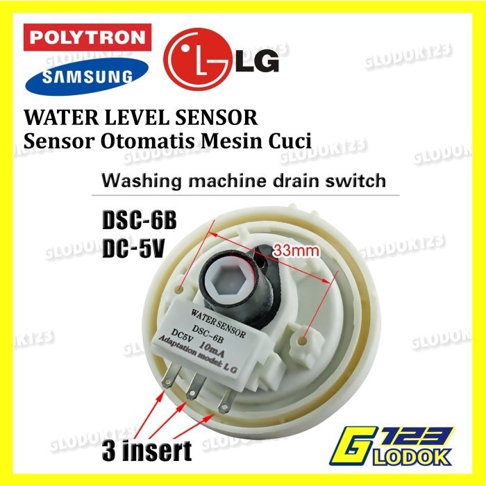 Water Level Sensor Air Mesin Cuci Switch Control Polytron Samsung LG