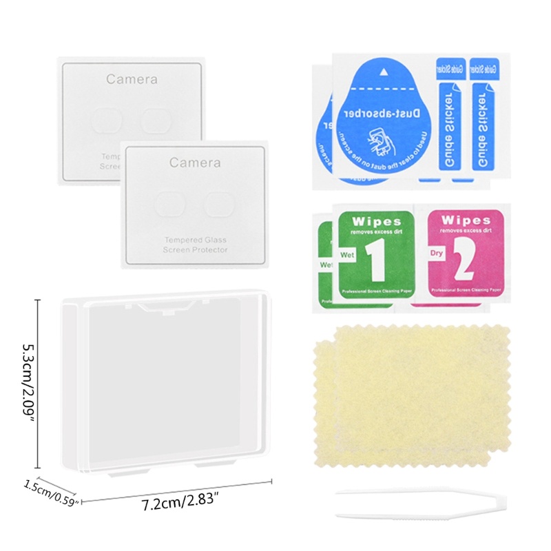 Kok 12set Set Pelindung Tempered Film Anti Gores Dengan Penutup Debu Sticker Cleaning Cloth Untuk Mini3Mini3 Pro