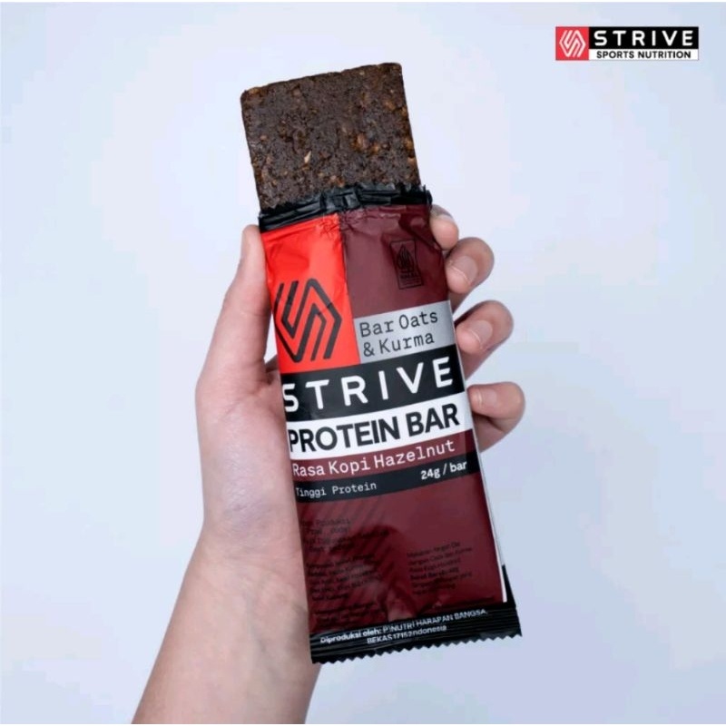 VEGAN PROTEIN BARS 24g Protein per Bar BY STRIVE NUTRITION Healthy Diet Snack Sehat BPOM Halal