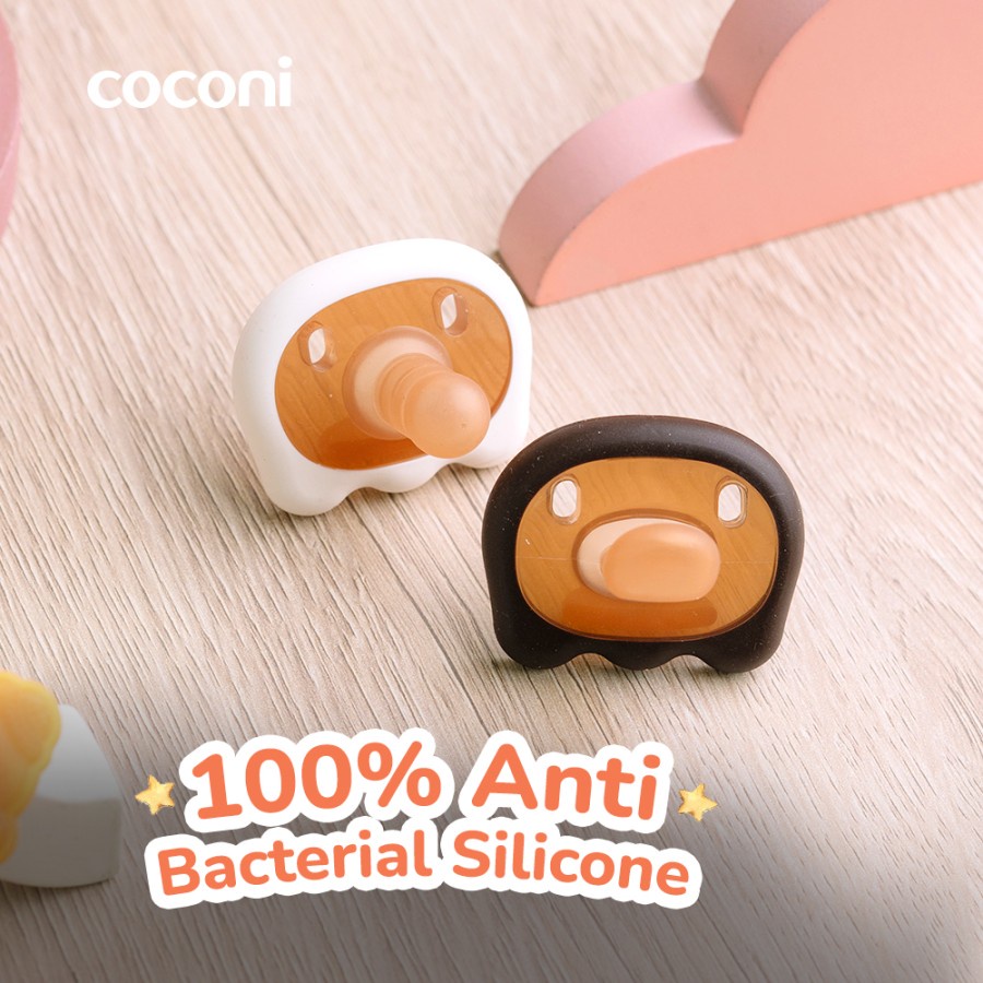 COCONI Happy Soother Pacifier 2 Pcs Box | Empeng Dot Bayi 2 Pcs