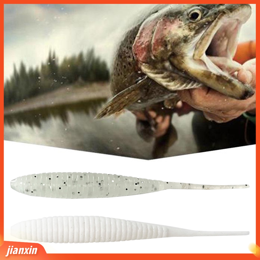 (In Stock) 4 Pcs 100mm 5.5g Lembut Umpan Pancing Cacing Thunderbug Buatan Semua Air Umpan Pancing Perlengkapan Memancing