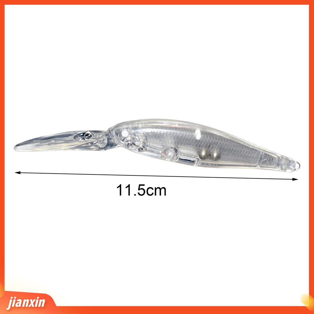 (In Stock) 11.5cm /8.5g Umpan Pancing Daya Apung Yang Baik Lidah Panjang Umpan Engkol Buatan Mengambang Ikan Kecil Untuk Angling