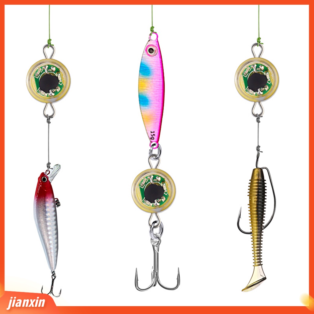 (In Stock) Memancing Umpan Lampu Deep Drop Underwater Simulasi Fisheye Tackle Profesional Attract Fish Tahan Air LED Lure Attractant Button Fish Gathering Light Outdoor Fishing