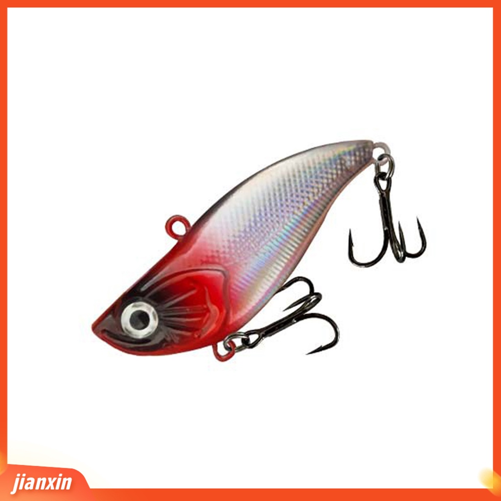 (In Stock) 5.8cm /14g Tajam Kait 3D Mata Simulasi Warna Terang Umpan Pancing Buatan VIB Umpan Bass Memancing Lure Fishing Gear