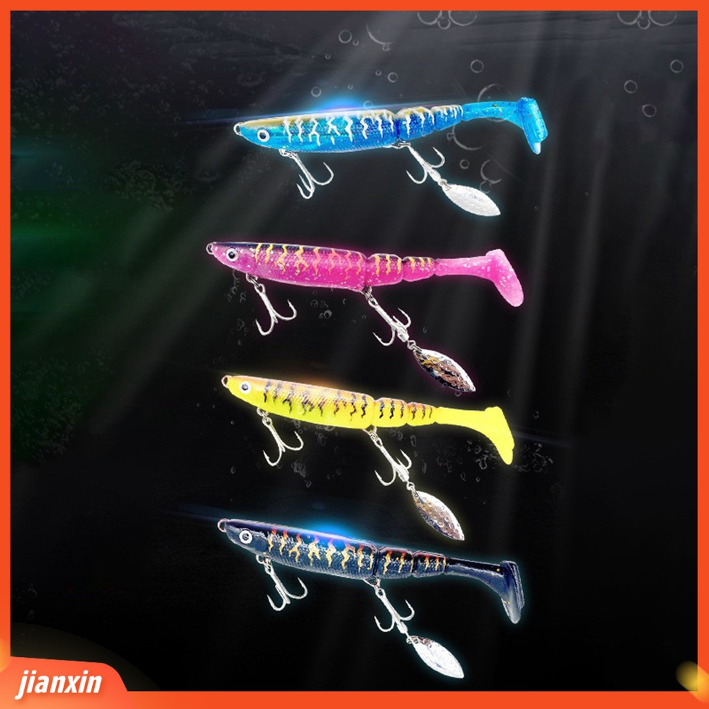 (In Stock) 13cm/35g Umpan Umpan 3D Simulasi Fisheye Tampilan Realistis T-Tail Desain Fleksibel Warna Cerah Sangat Simulasi Bionic Soft Bait Fishing Lure Gadget Untuk Pecinta Memancing