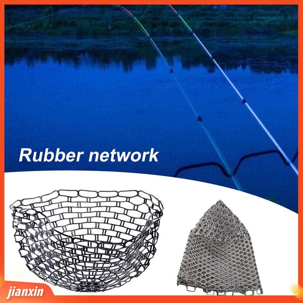 (In Stock) Portable Landing Net Ultralight Wearproof Kokoh Karet Memancing Celup Net Aksesori Pancing