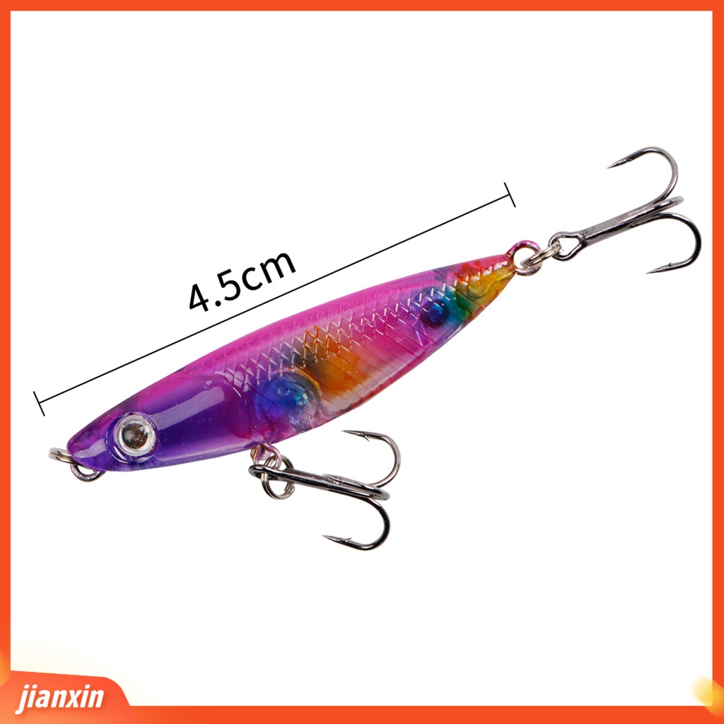 (In Stock) 45mm Mini Lifelike Bionic Hard Bait Umpan Ikan Palsu Dengan Kait Alat Perlengkapan Pancing