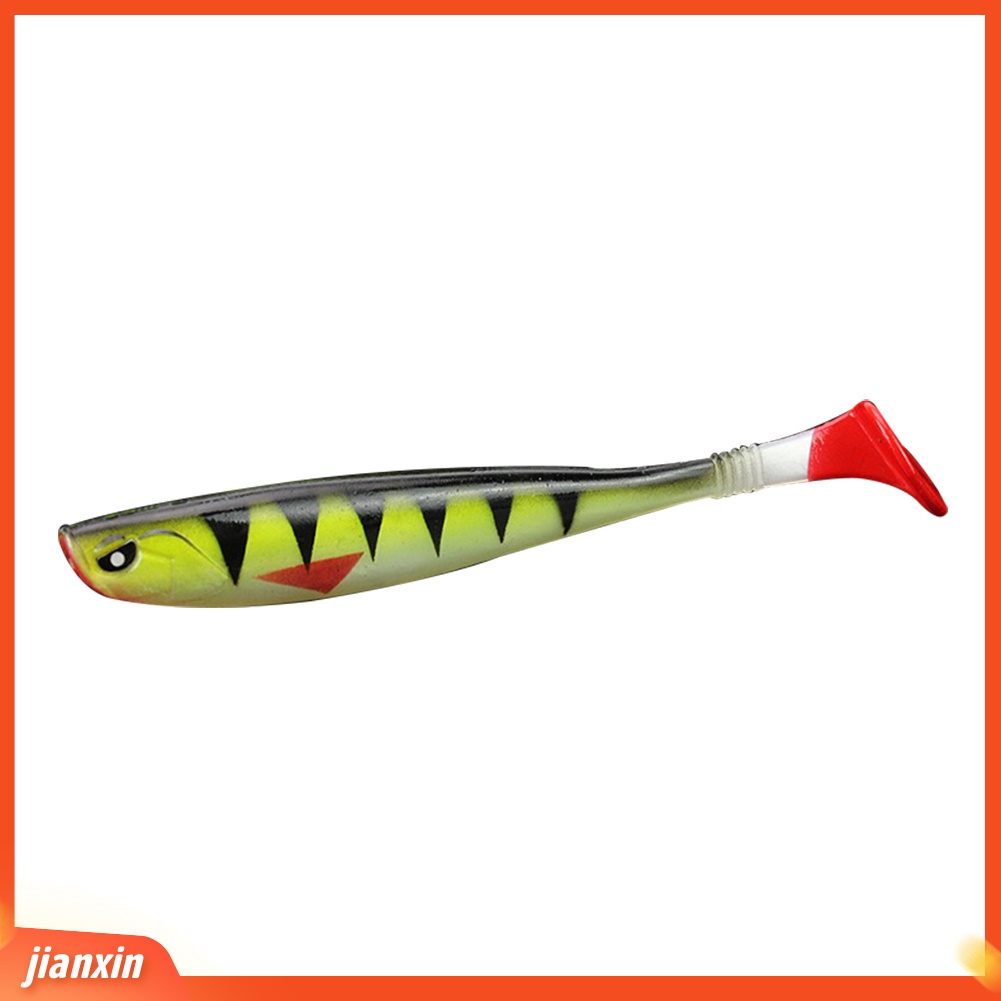 (In Stock) 12 cm 10g Simulasi Ikan T-Bentuk Ekor Umpan Memancing Luar Ruangan Soft Lure Tackle Tool